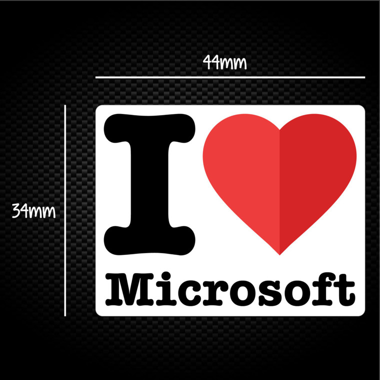 I Love Microsoft - Geeky Sticker Packs - Slightly Disturbed - Image 1 of 1