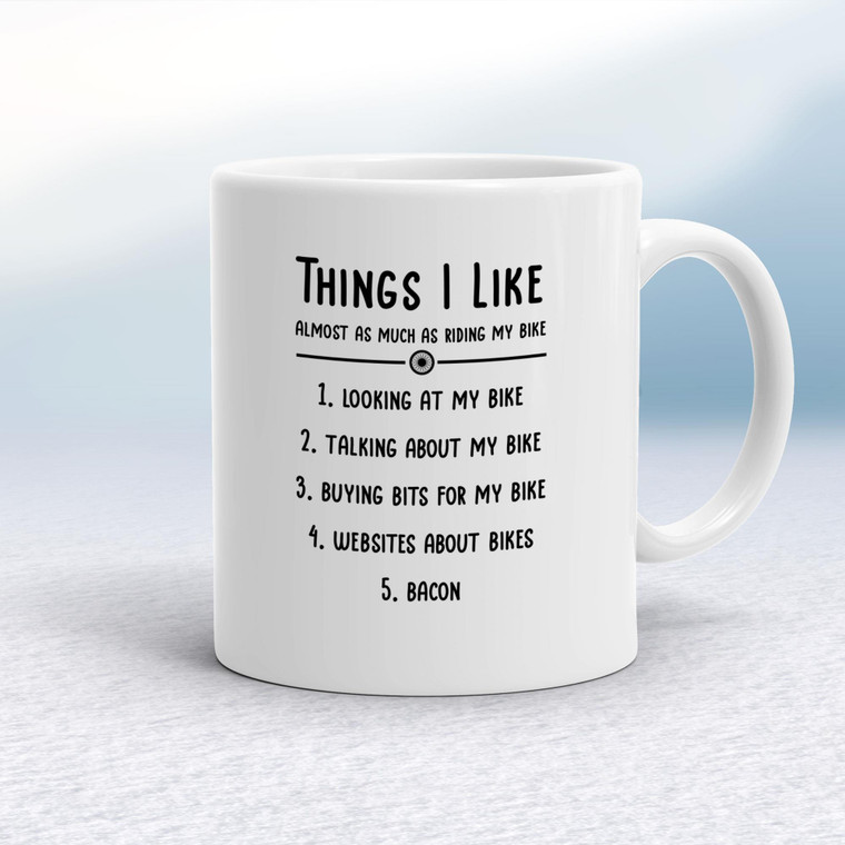 Things I Like My Bike - Novelty Mugs - Slightly Disturbed - Image 1 of 18