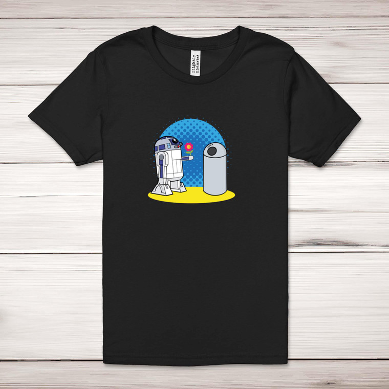 R2D2 In Love - Geeky Adult T-Shirts - Slightly Disturbed - Image 1 of 10