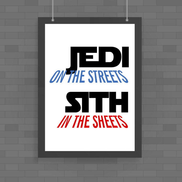 Jedi On the Streets - Geeky Posters - Slightly Disturbed - Image 1 of 1