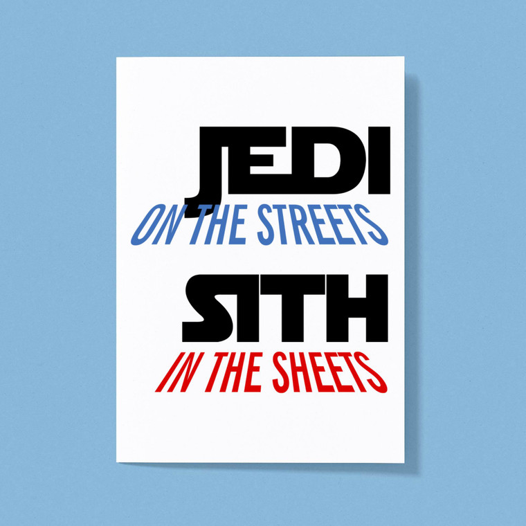 Jedi On the Streets - Geeky Greeting Cards - Slightly Disturbed - Image 1 of 1