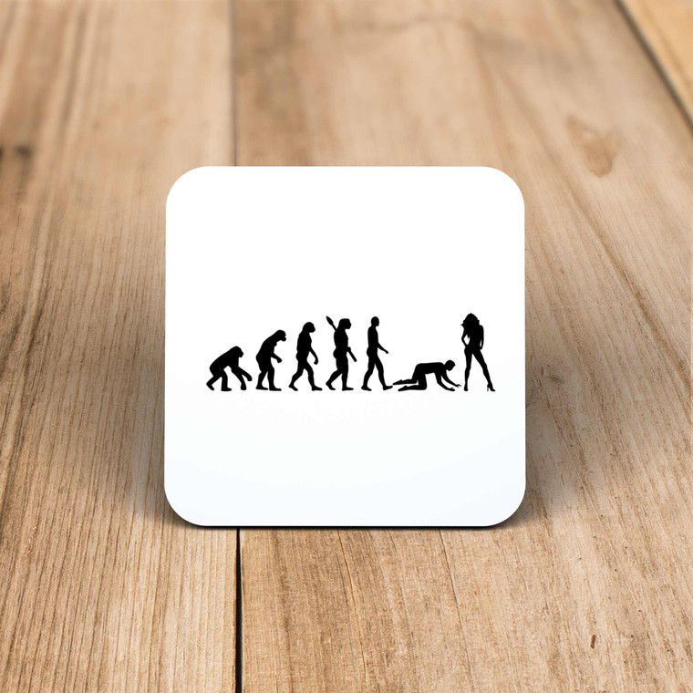 Evolution Of Man - Novelty Coaster - Slightly Disturbed - Image 1 of 1