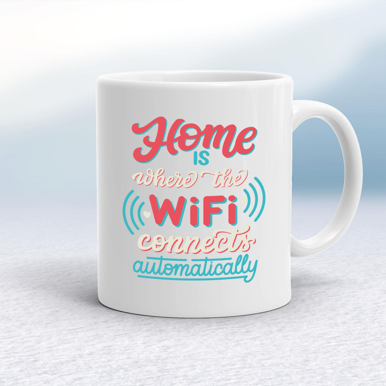WiFi Connects Automatically - Geeky Mugs - Slightly Disturbed - Image 1 of 16