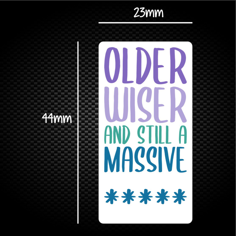 Older Wiser And Still A Massive - Rude Sticker Packs - Slightly Disturbed - Image 1 of 3