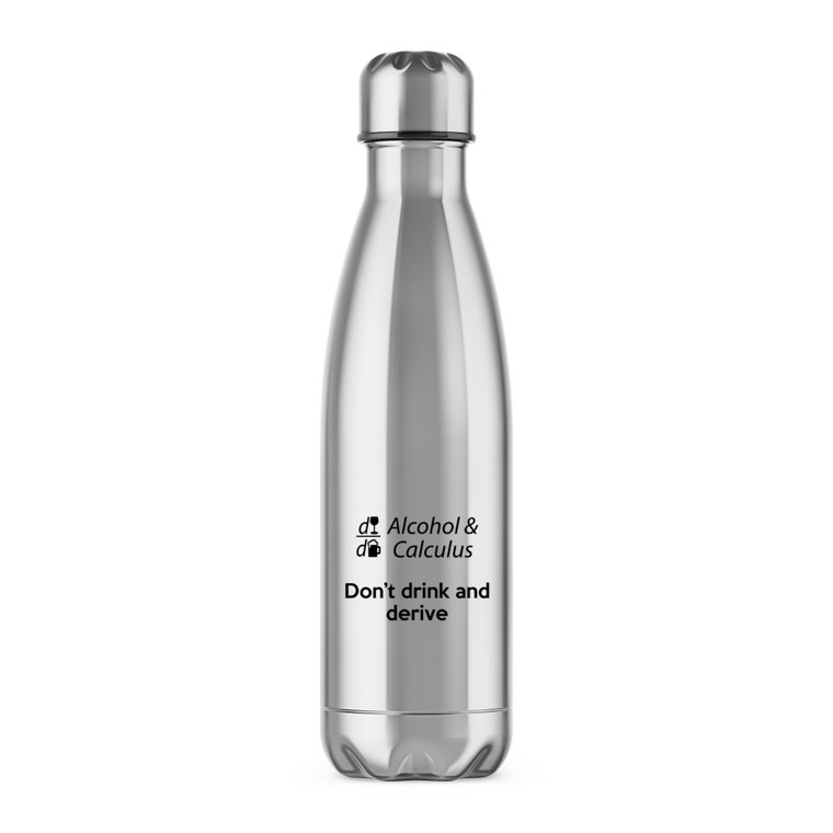 Alcohol And Calculus - Geeky Water Bottles - Slightly Disturbed - Image 1 of 6