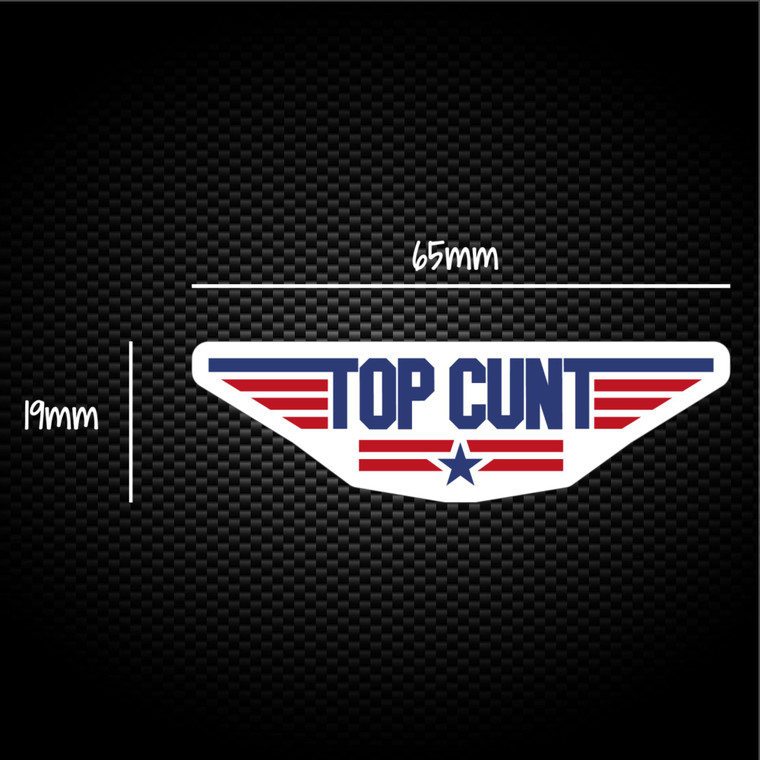 Top Cunt - Rude Sticker Packs - Slightly Disturbed - Image 1 of 1