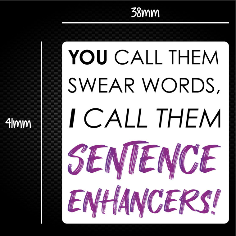 Sentence Enhancers - Novelty Sticker Packs - Slightly Disturbed - Image 1 of 1