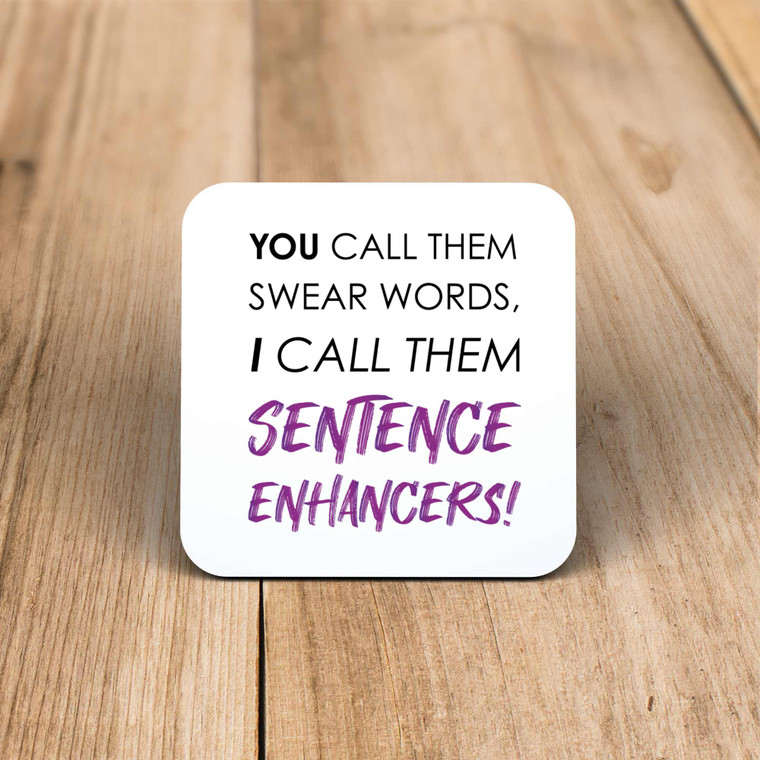 Sentence Enhancers - Novelty Coaster - Slightly Disturbed - Image 1 of 1