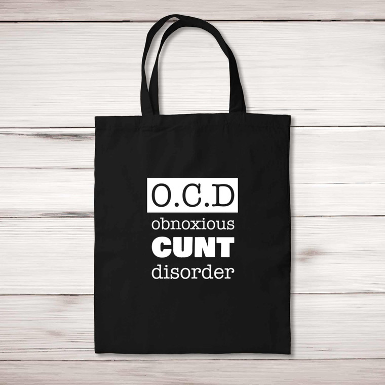Obnoxious Cunt Disorder - Rude Tote Bags - Slightly Disturbed