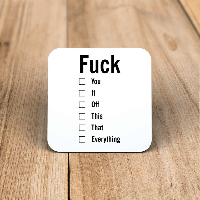 A Fuck For All Occasions - Rude Coaster - Slightly Disturbed - Image 1 of 1