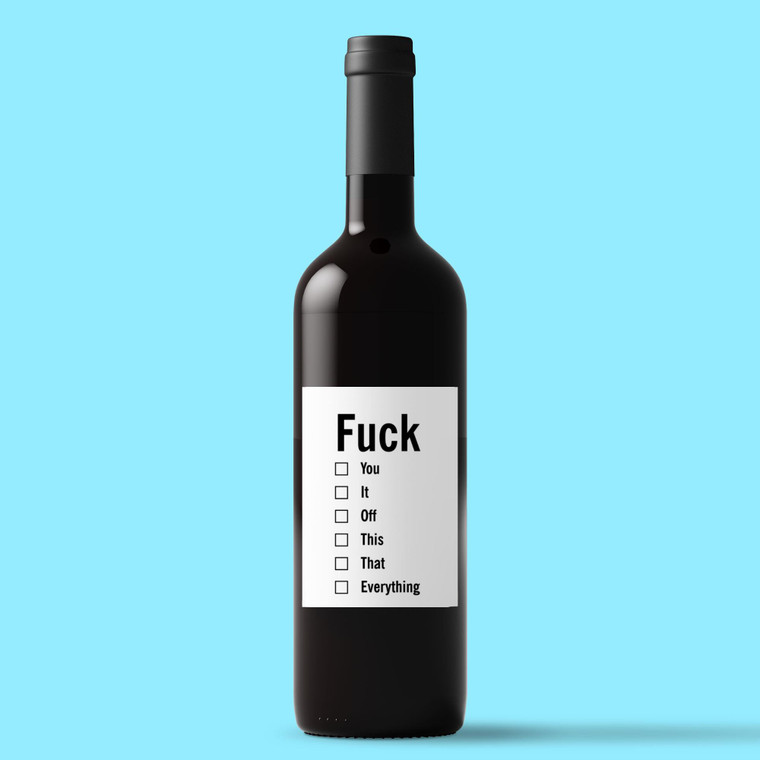 A Fuck For All Occasions - Rude Wine/Beer Labels - Slightly Disturbed - Image 1 of 1