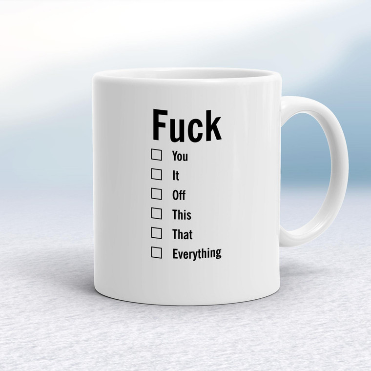 A Fuck For All Occasions - Rude Mugs - Slightly Disturbed - Image 1 of 18