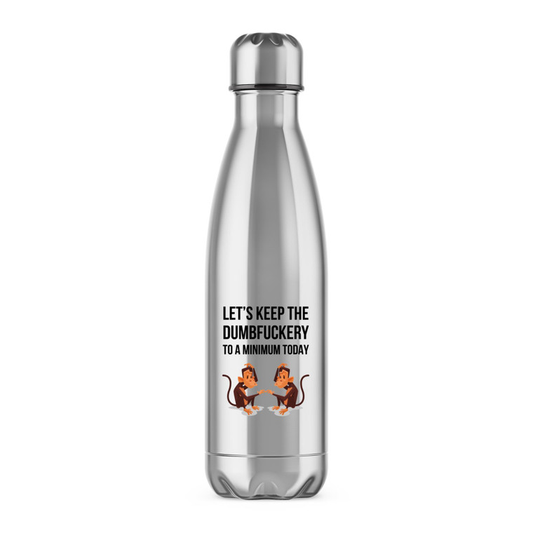 Dumbfuckery To A Minimum - Rude Water Bottles - Slightly Disturbed - Image 1 of 6