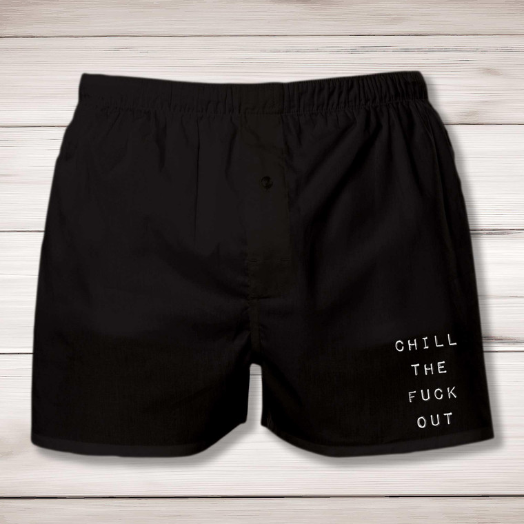 Chill The Fuck Out - Rude Men's Underwear - Slightly Disturbed - Image 1 of 2