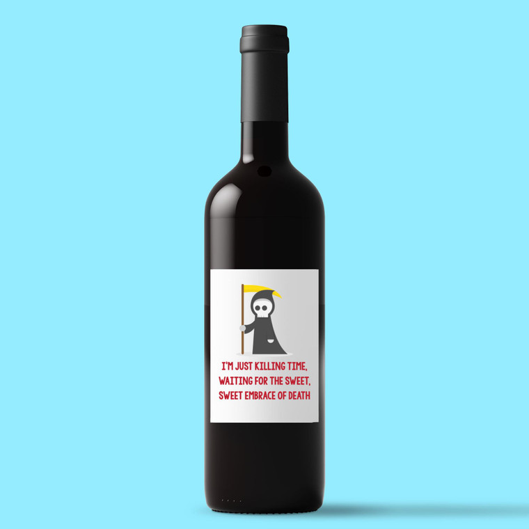 Just Killing Time - Rude Wine/Beer Labels - Slightly Disturbed - Image 1 of 1