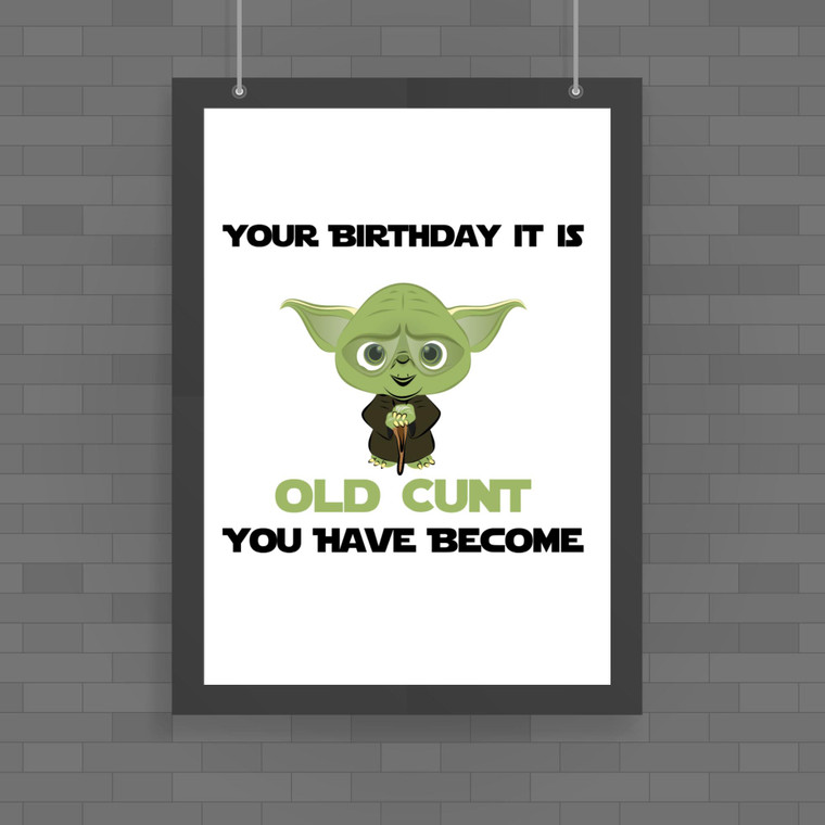 Your Birthday It Is - Rude Posters - Slightly Disturbed - Image 1 of 1