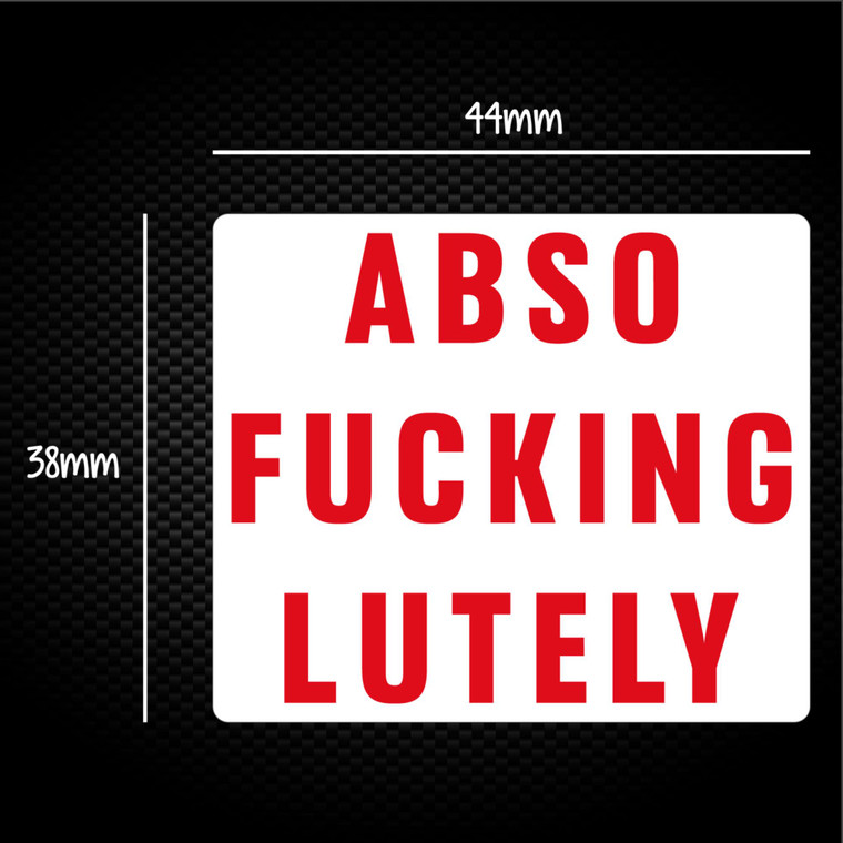Absofuckinglutely - Rude Sticker Packs - Slightly Disturbed - Image 1 of 1