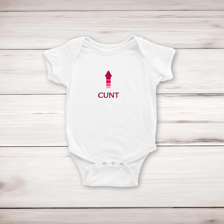 Cunt Arrow - Rude Babygrows & Sleepsuits - Slightly Disturbed - Image 1 of 4