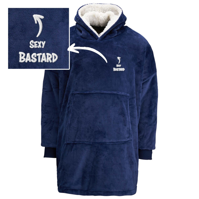 Sexy Bastard - Rude Sherpa Hoodie - Slightly Disturbed - Image 4 of 4