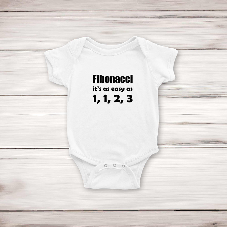Fibonacci - Geeky Babygrows & Sleepsuits - Slightly Disturbed - Image 1 of 4