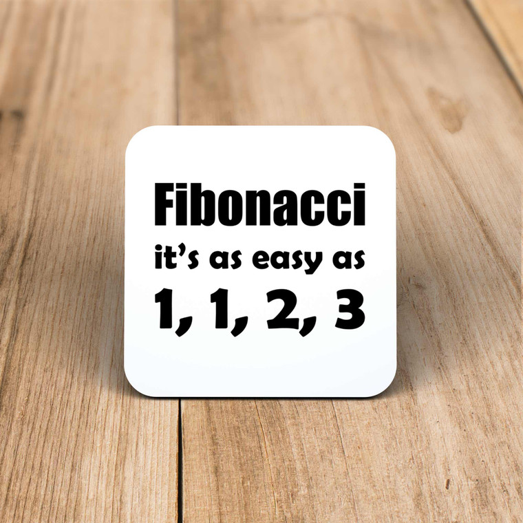Fibonacci - Geeky Coaster - Slightly Disturbed - Image 1 of 1