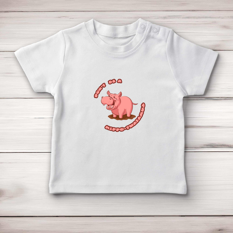 Hippo-twatamus - Rude Baby T-Shirts - Slightly Disturbed - Image 1 of 4