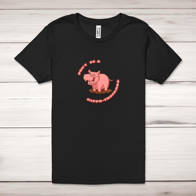 Hippo-twatamus - Rude Adult T-Shirts - Slightly Disturbed - Image 1 of 10