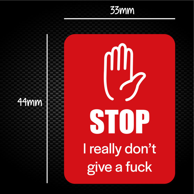 Stop - Rude Sticker Packs - Slightly Disturbed - Image 1 of 1