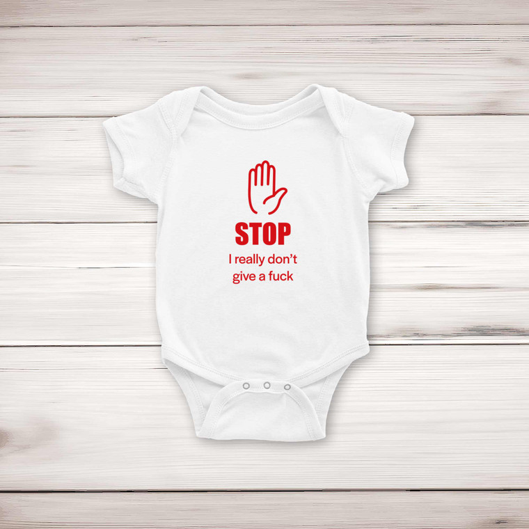 Stop - Rude Babygrows & Sleepsuits - Slightly Disturbed - Image 1 of 3