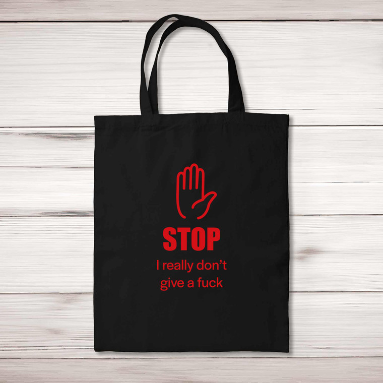 Stop - Rude Tote Bags - Slightly Disturbed