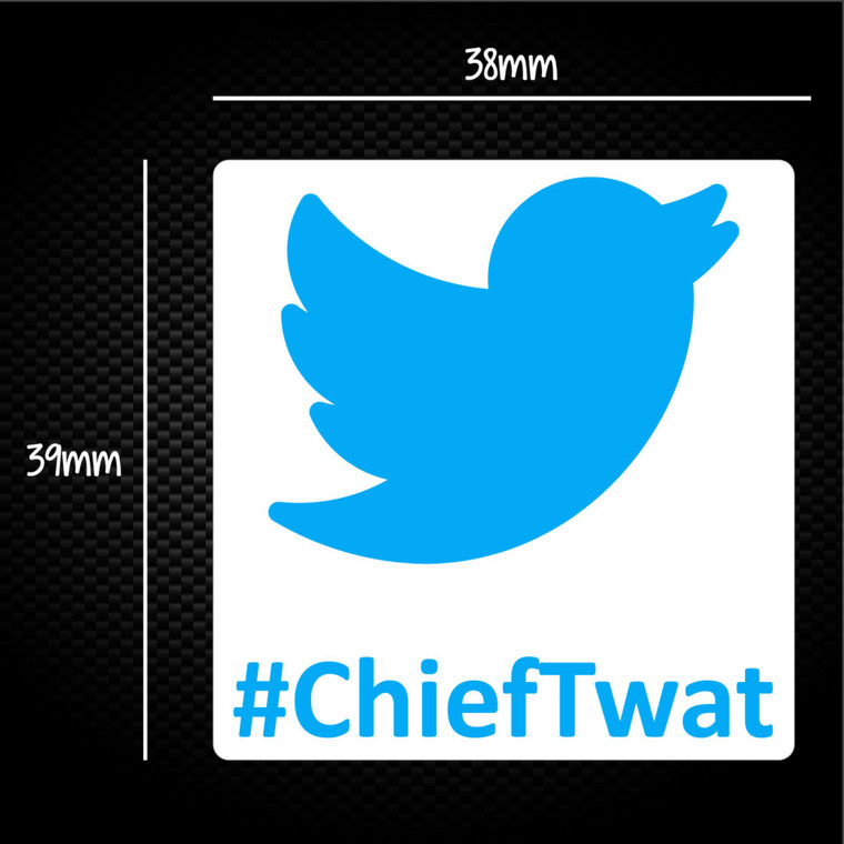 Twitter #ChiefTwat - Rude Sticker Packs - Slightly Disturbed - Image 1 of 1