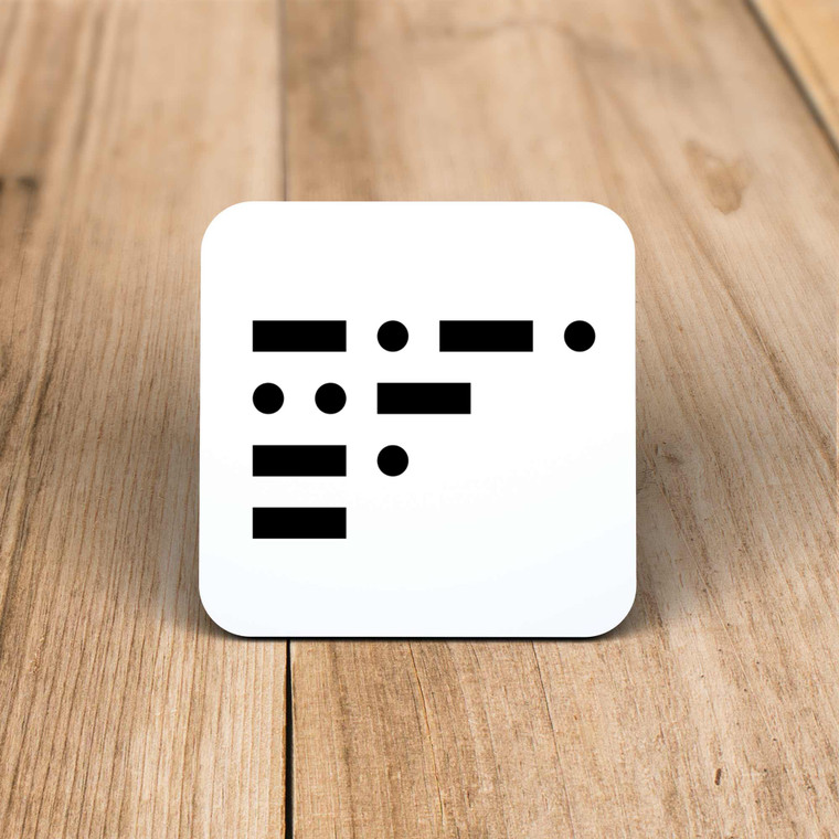 Morse Code Cunt - Rude Coaster - Slightly Disturbed - Image 1 of 1