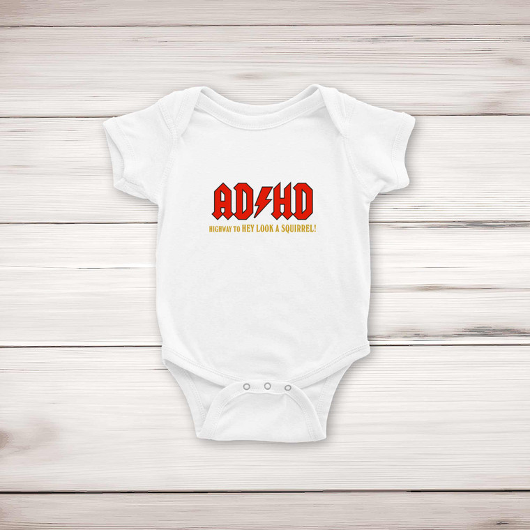 ADHD - Rude Babygrows & Sleepsuits - Slightly Disturbed - Image 1 of 2
