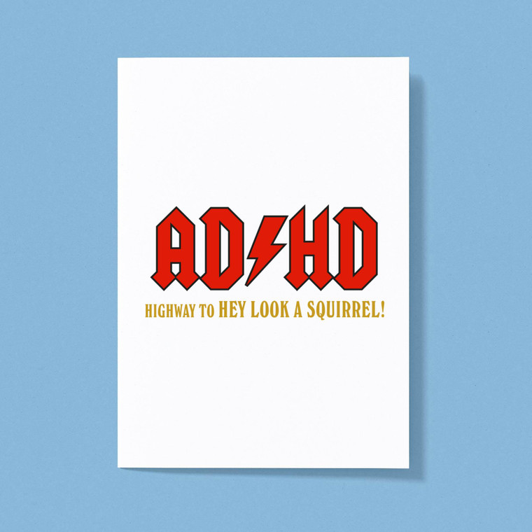 ADHD - Rude Greeting Cards - Slightly Disturbed - Image 1 of 1