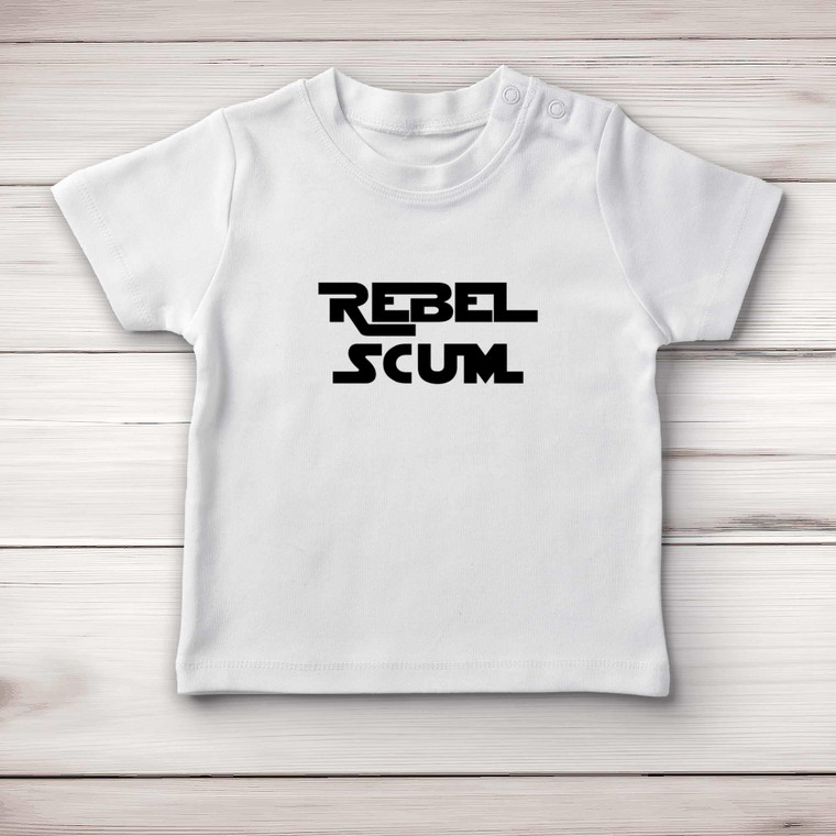 Rebel Scum - Geeky Baby T-Shirts - Slightly Disturbed - Image 1 of 4