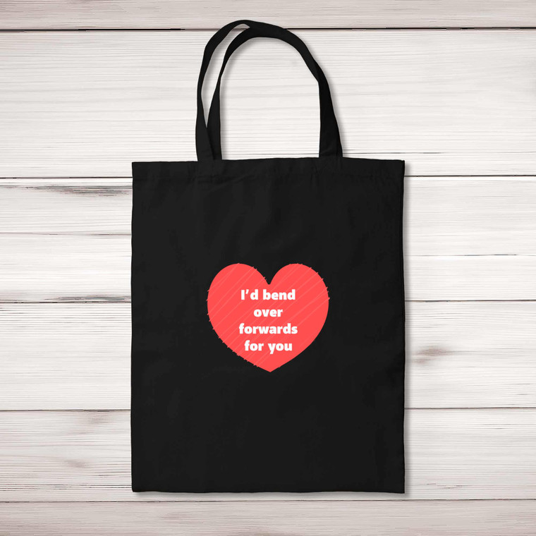 Bend Over Forwards - Rude Tote Bags - Slightly Disturbed