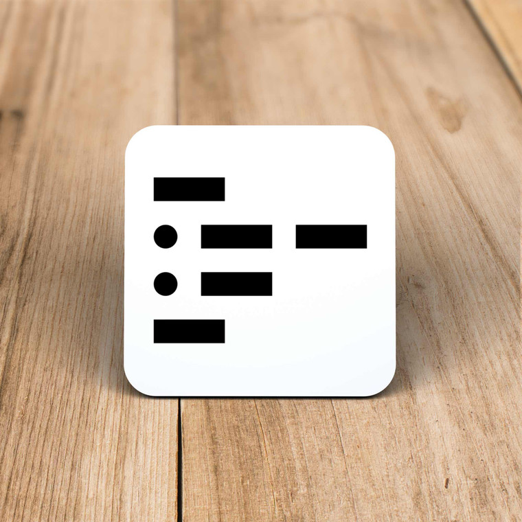 Morse Code Twat - Rude Coaster - Slightly Disturbed - Image 1 of 1
