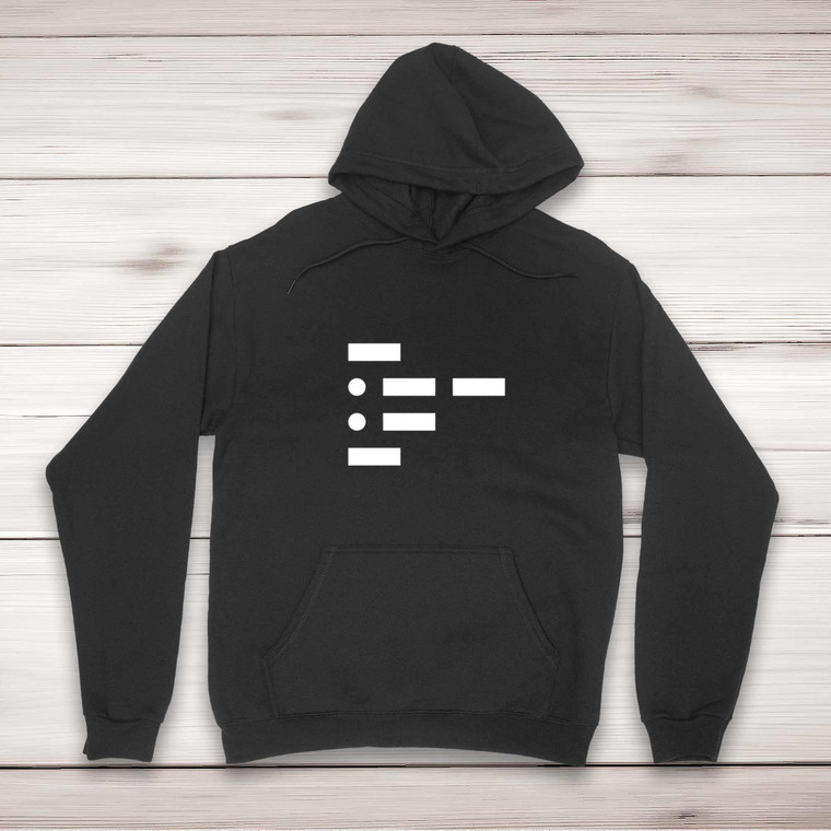 Morse Code Twat - Rude Hoodies - Slightly Disturbed - Image 1 of 2