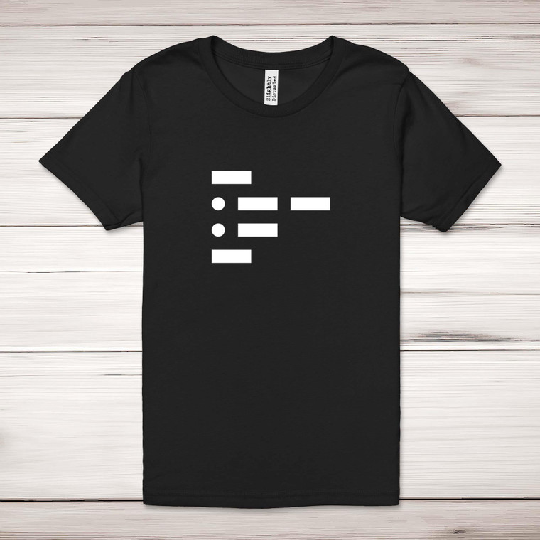Morse Code Twat - Rude Adult T-Shirts - Slightly Disturbed - Image 1 of 10