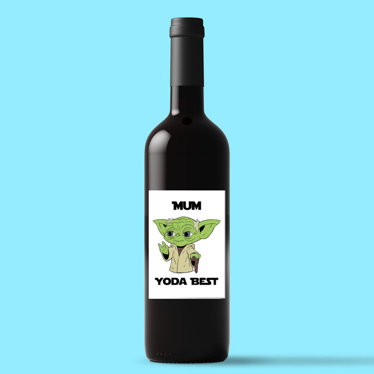 Mum Yoda Best - Geeky Wine/Beer Labels - Slightly Disturbed - Image 1 of 1
