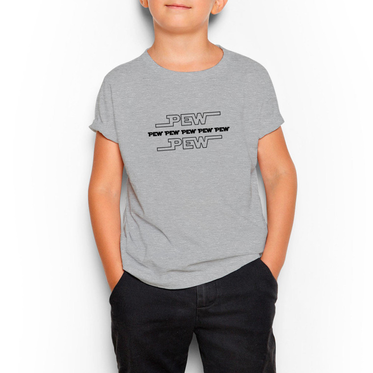 Pew Pew - Geeky Kids T-Shirts - Slightly Disturbed - Image 1 of 3