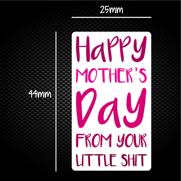 Happy Mothers Day - Little Shit - Rude Sticker Packs - Slightly Disturbed - Image 1 of 1