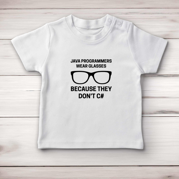 Java Programmers - Geeky Baby T-Shirts - Slightly Disturbed - Image 1 of 4