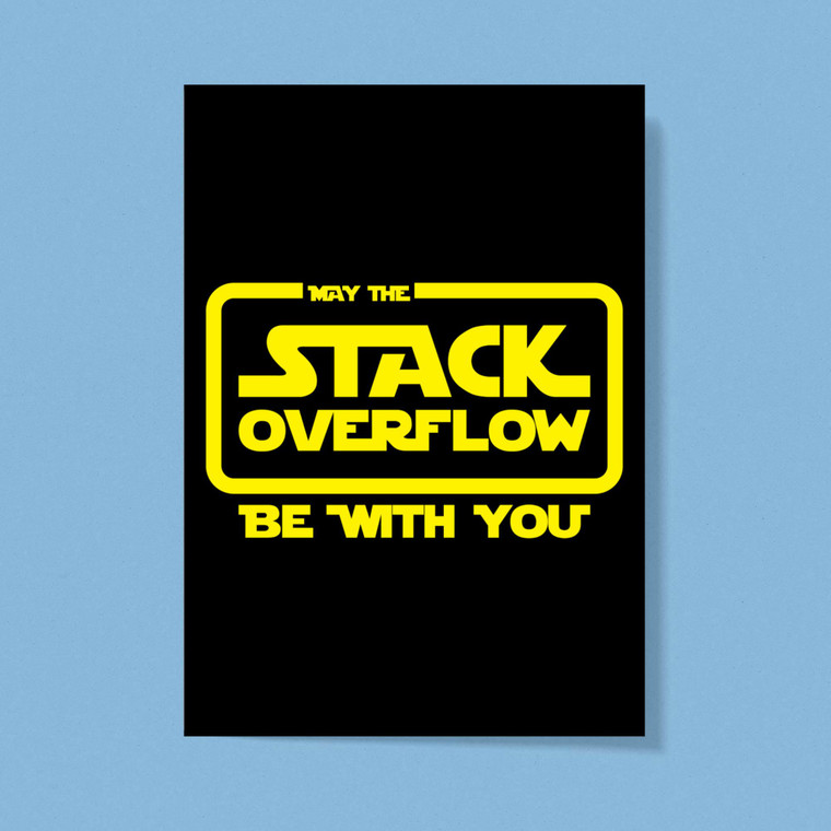 Stack Overflow - Geeky Greeting Cards - Slightly Disturbed - Image 1 of 1