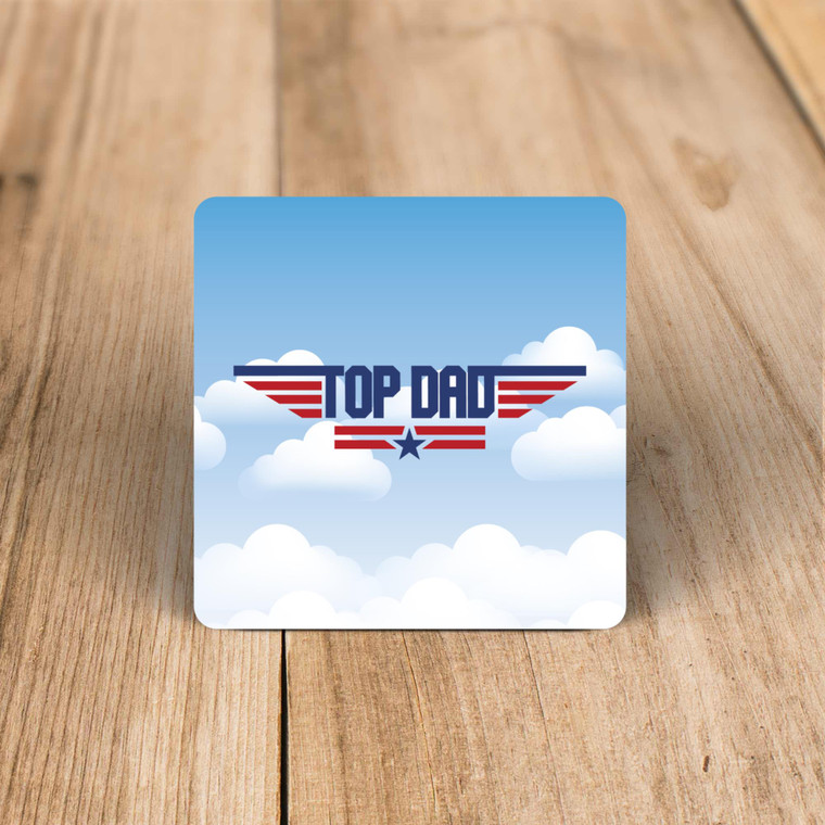 Top Dad - Novelty Coaster - Slightly Disturbed - Image 1 of 1