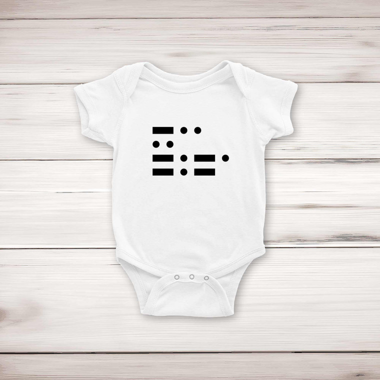 Morse Code Dick - Rude Babygrows & Sleepsuits - Slightly Disturbed - Image 1 of 4