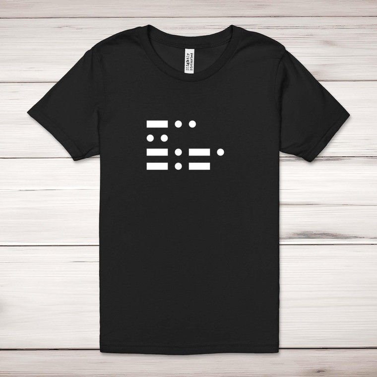 Morse Code Dick - Rude Adult T-Shirts - Slightly Disturbed - Image 1 of 12
