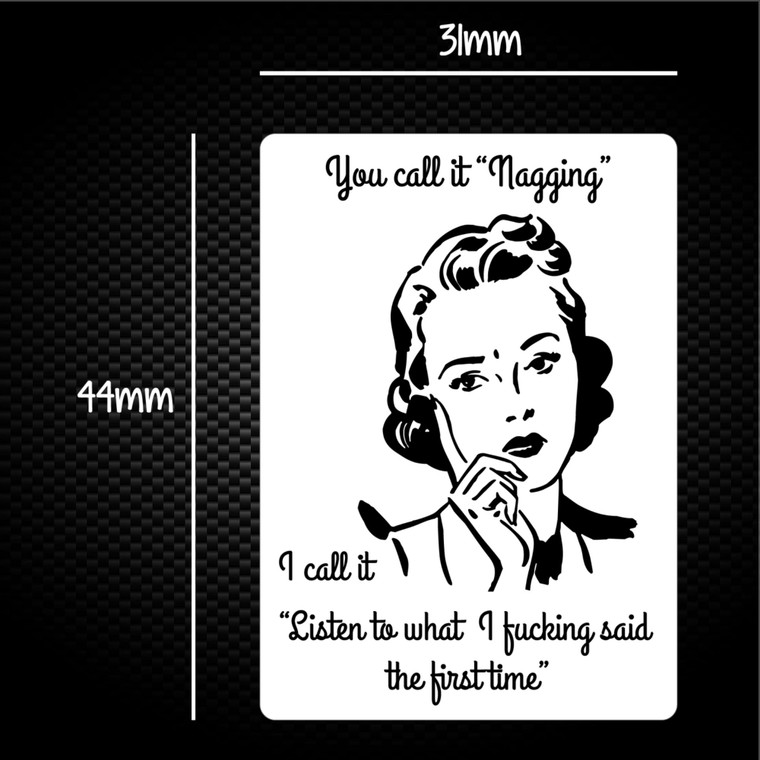You Call It Nagging - Rude Sticker Packs - Slightly Disturbed - Image 1 of 1