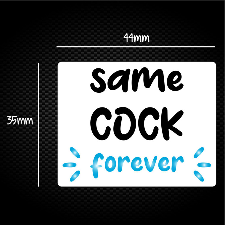 Same Cock Forever - Rude Sticker Packs - Slightly Disturbed - Image 1 of 1