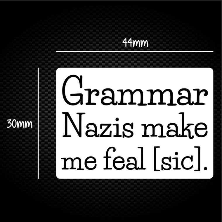 Grammar Nazis - Novelty Sticker Packs - Slightly Disturbed - Image 1 of 1